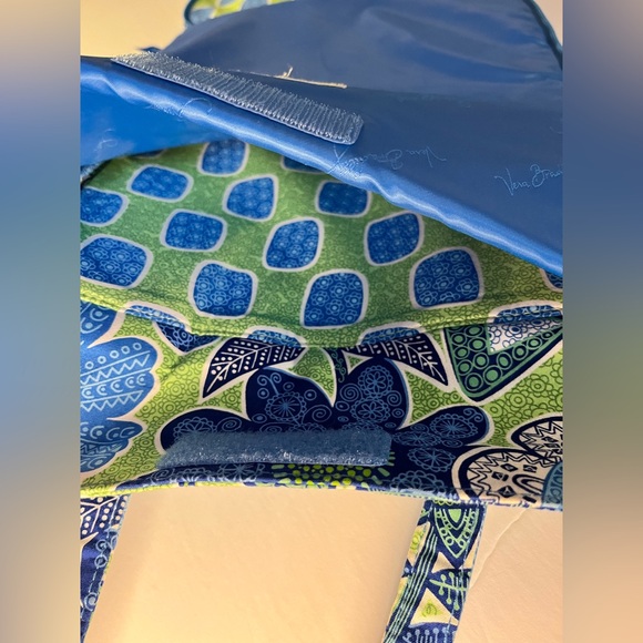 Vera Bradley Blue Doodle Daisy Floral Laptop Tablet Quilted Bag Case - Picture 10 of 13